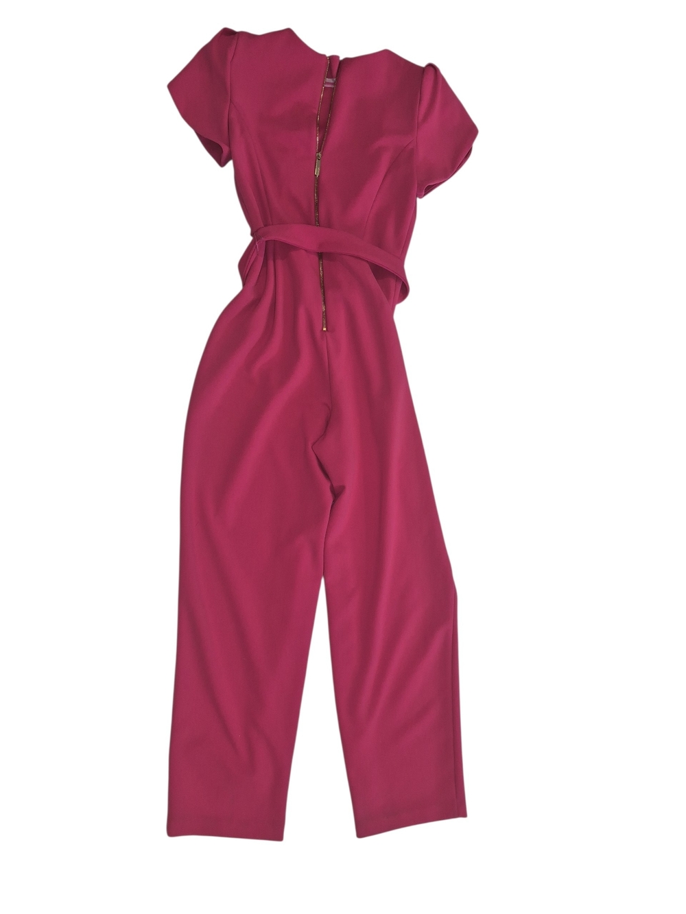 Calvin Klein Magenta Tie-Waist Jumpsuit - Picture 2 of 2